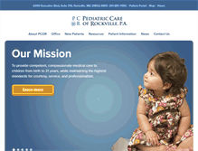 Tablet Screenshot of pediatriccareofrockville.com